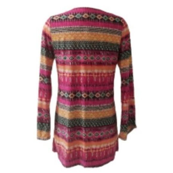 KENNETH COLE REACTION - L Sz L EUC Swimsuit Coverup/Tunic Top/V-Neck/Long Sleeve - Picture 10 of 16